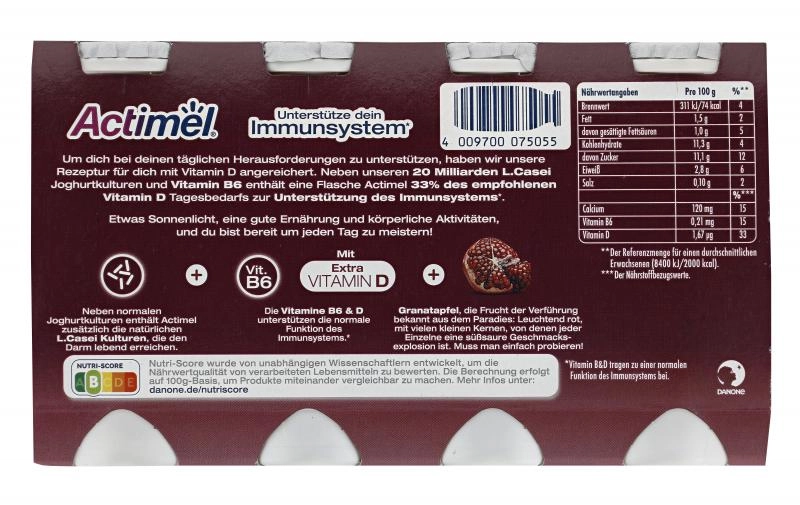 Danone Actimel Drink Granatapfel