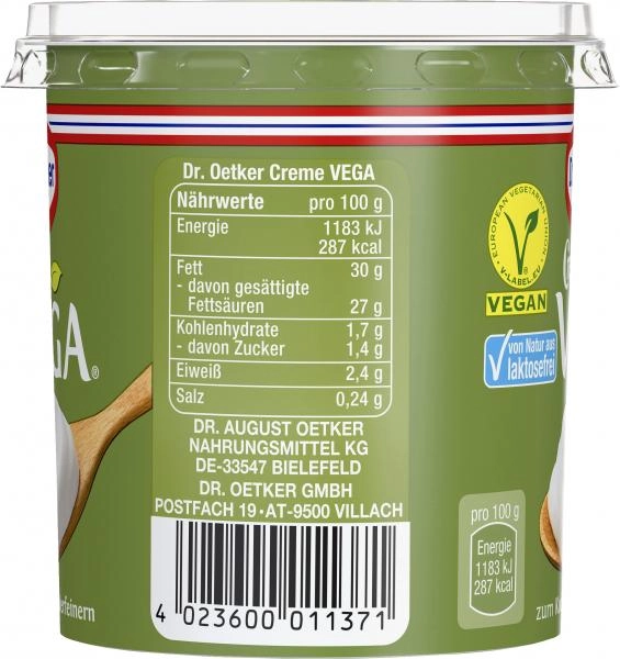 Dr. Oetker Creme Vega