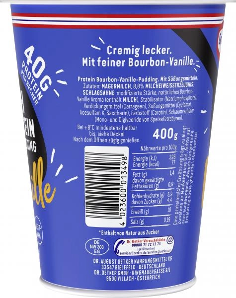 Dr. Oetker High Protein Pudding Vanille