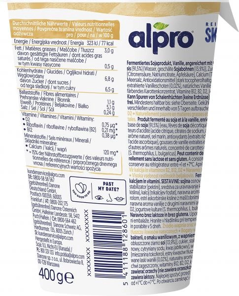 Alpro Skyr Joghurtalternative Vanille