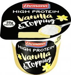 Ehrmann High Protein Vanilla & Topping