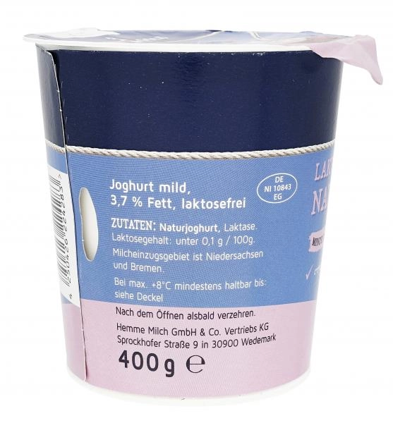 Küstengold Laktosefreier Natur Joghurt mild 3,7%