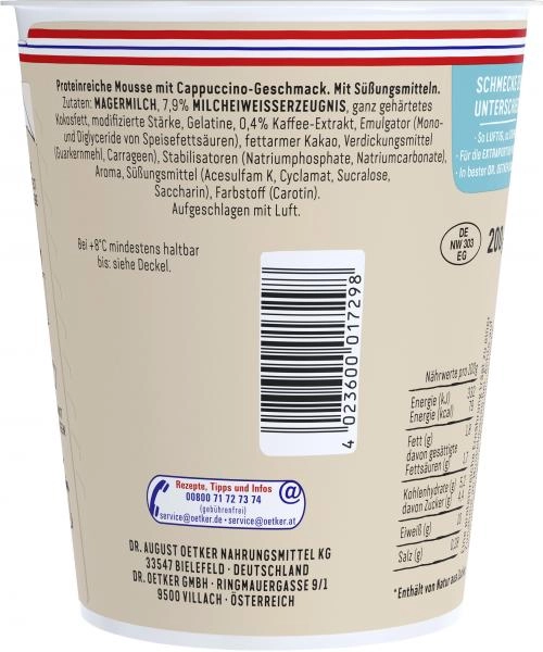 Dr. Oetker High Protein Mousse Cappuccino Style