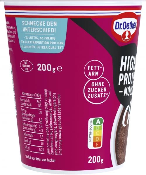 Dr. Oetker High Protein Mousse au Chocolat