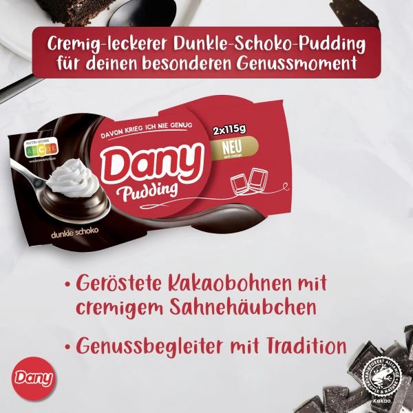 Dany Pudding Dunkle Schoko