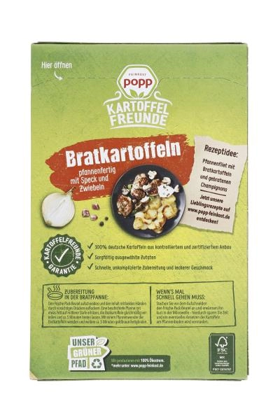 Popp Bratkartoffeln mit Speck und Zwiebeln