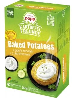 Popp Kartoffelfreunde Baked Potatoes mit Kartoffelcreme