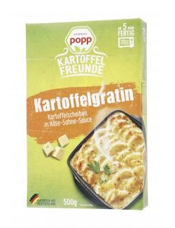 Popp Kartoffelgratin Kartoffelscheiben in Käse-Sahne-Sauce