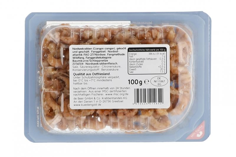 Küstengold Nordseekrabbenfleisch