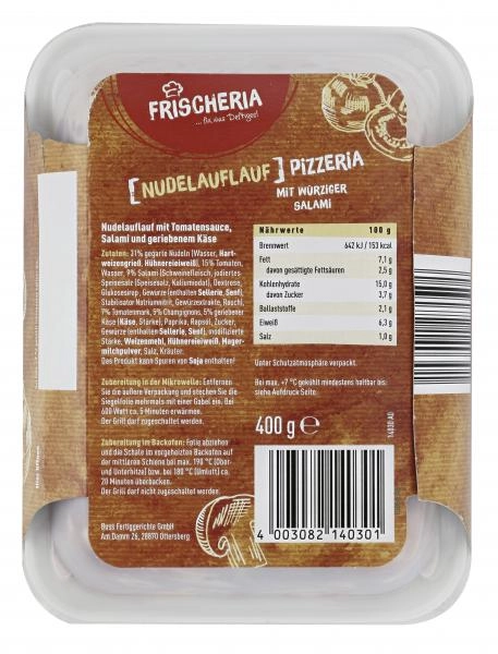 Frischeria Nudelauflauf Pizzeria