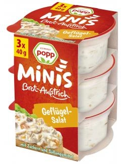 Popp Brotaufstrich Geflügelsalat Minis