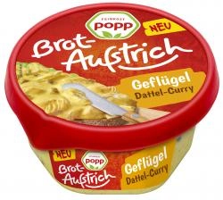 Popp Brotaufstrich Geflügelsalat Dattel-Curry