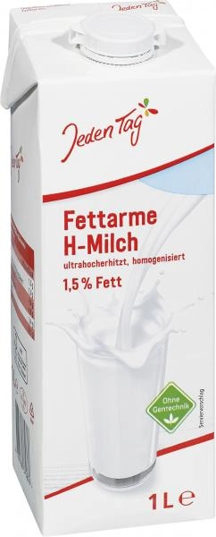 Jeden Tag fettarme H-Milch 1,5%
