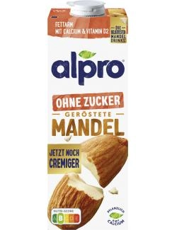 Alpro Mandeldrink ohne Zucker geröstete Mandel