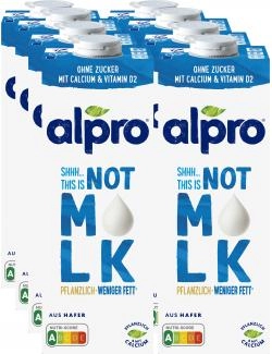 Alpro Not M*LK weniger Fett