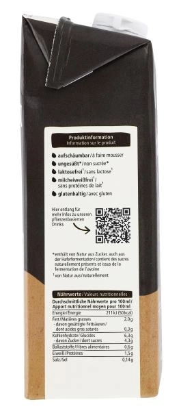 Alnatura Hafer Drink Barista mit Soja