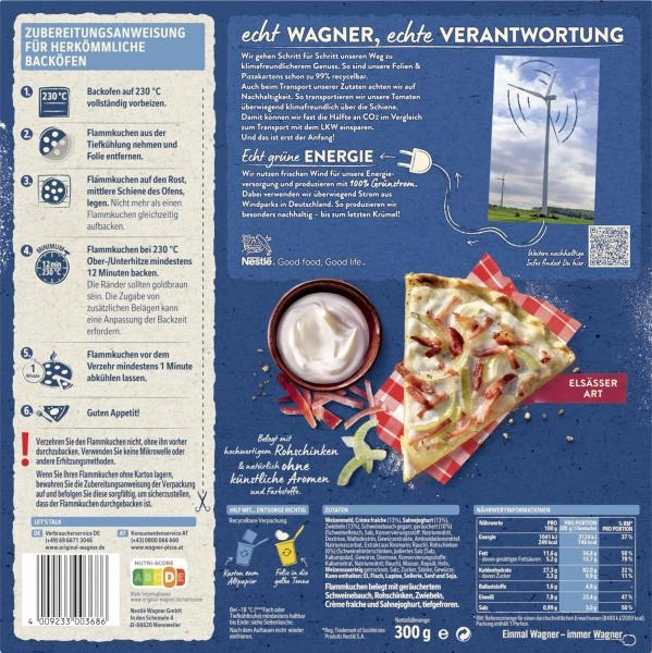 Original Wagner Flammkuchen Elsässer Art