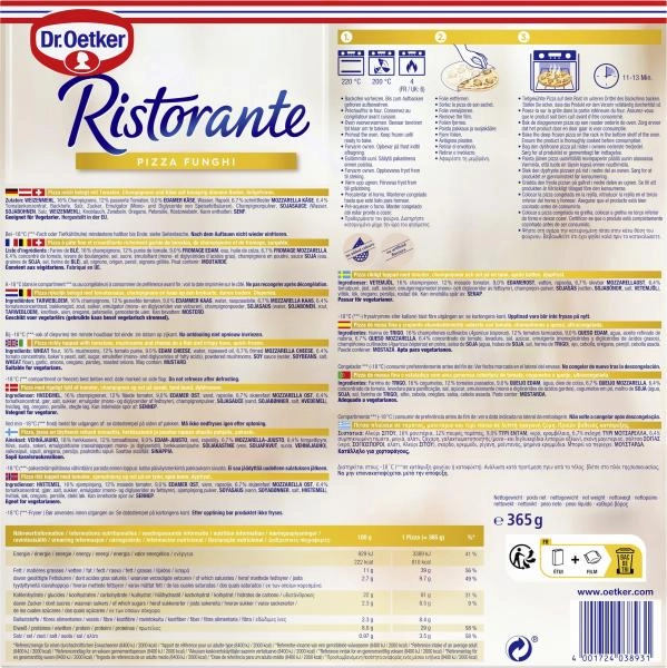 Dr. Oetker Ristorante Pizza Funghi