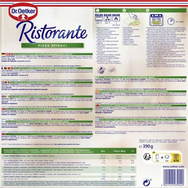 Dr. Oetker Ristorante Pizza Spinaci