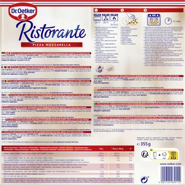 Dr. Oetker Ristorante Pizza Mozzarella