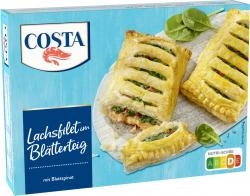 Costa Lachsfilet im Blätterteig mit Blattspinat