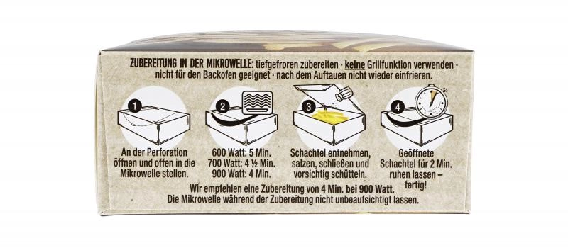 SnackMaster Mikrowellen Pommes extra dünn