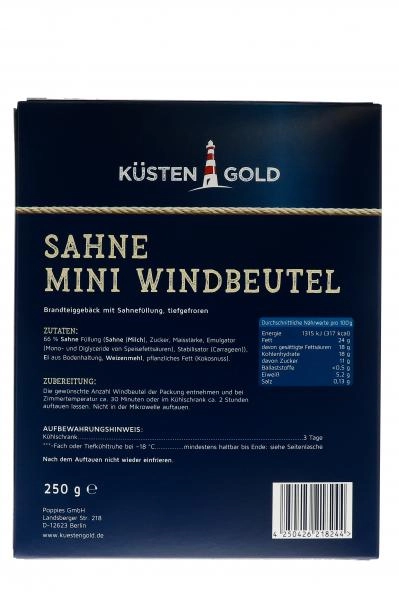 Küstengold Sahne Mini Windbeutel