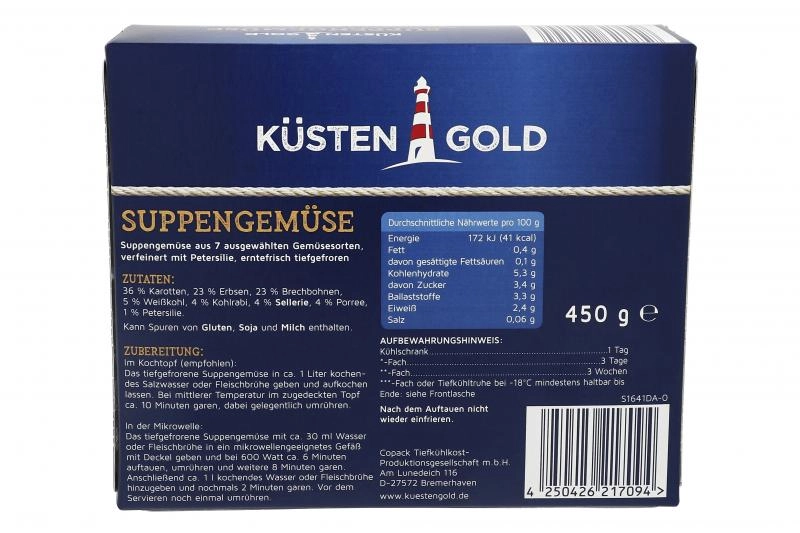 Küstengold Suppengemüse