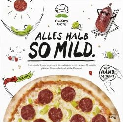 Gustavo Gusto Pizza Alles halb so mild Salami & Peperoni