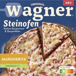 Original Wagner Steinofen Pizza Margherita Vegetarisch mit Mozzarella