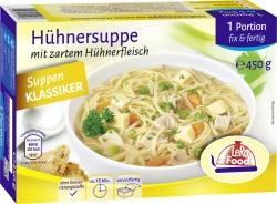 Lero Food Hühnersuppe mit zartem Hühnerfleisch