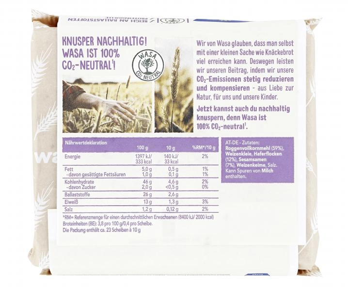 Wasa Knäckebrot Hafer & Sesam