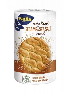 Wasa Knäckebrot Tasty Snacks Sesame & Sea Salt rounds