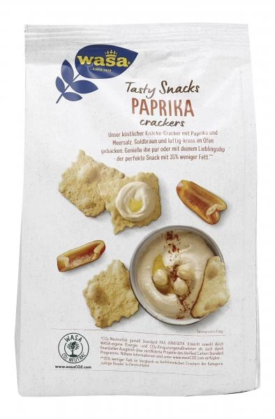 Wasa Tasty Snacks Paprika Crackers