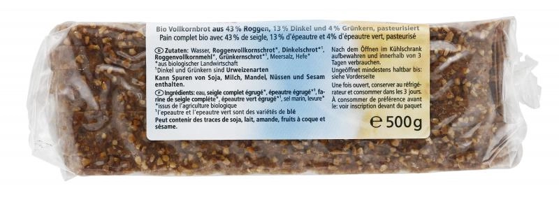 Alnatura Dinkel Grünkern Brot