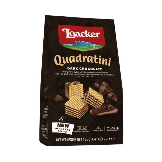 Loacker Quadratini Dark Chocolate 125G