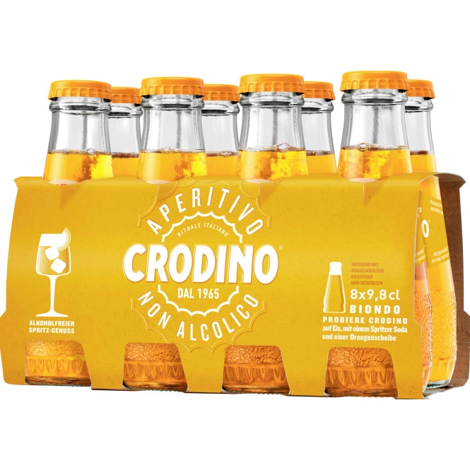 Crodino Aperitivo Non Alcolico 8x9,8cl