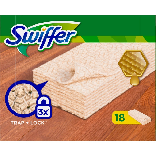 Swiffer Trockene Anti-Staubtücher Holz & Parkett 18 Stück