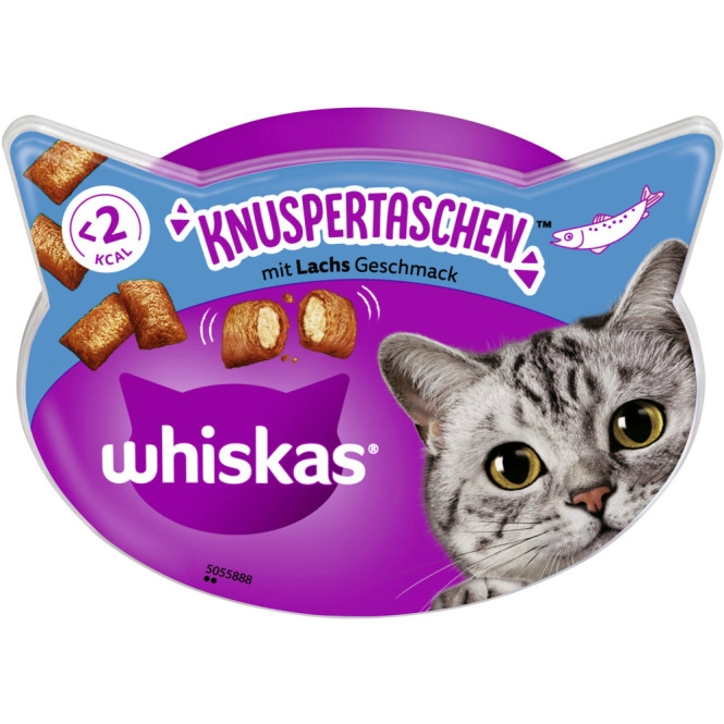 Whiskas Knuspertaschen Lachs 60G