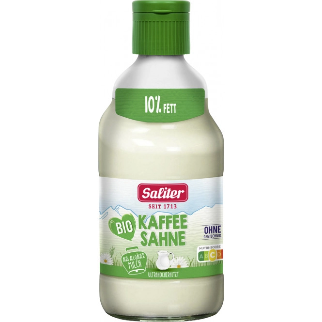 Saliter Bio Kaffeesahne 10% Fett 395G