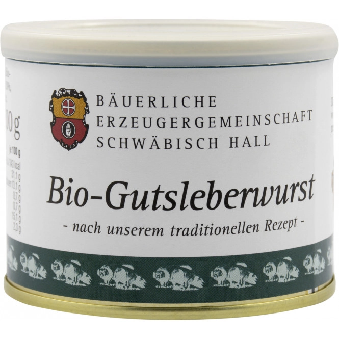 Bäuerliche EZG Schwäbisch Hall Bio-Gutsleberwurst 200G