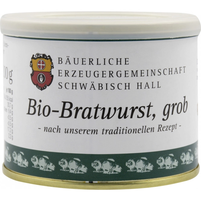 Bäuerliche EZG Schwäbisch Hall Bio-Bratwurst grob 200G