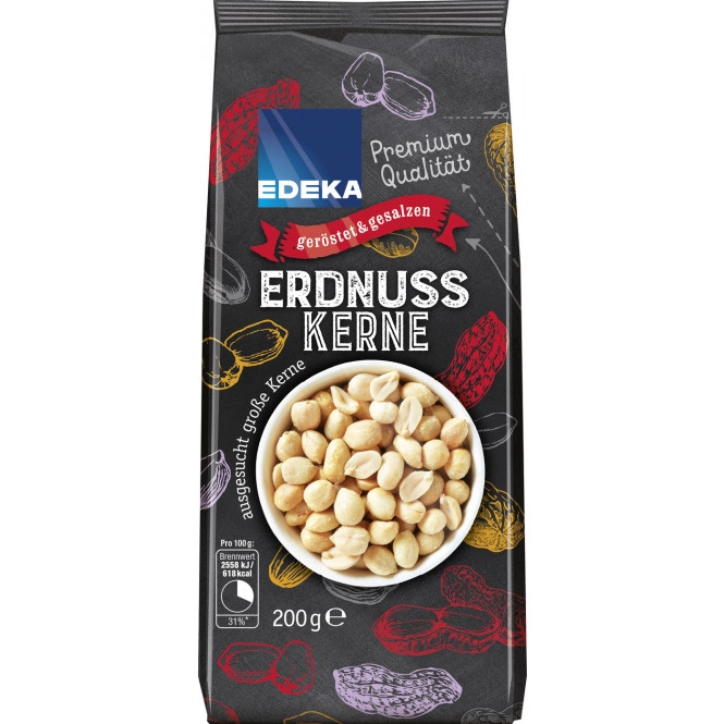 EDEKA Erdnusskerne geröstet & gesalzen 200G