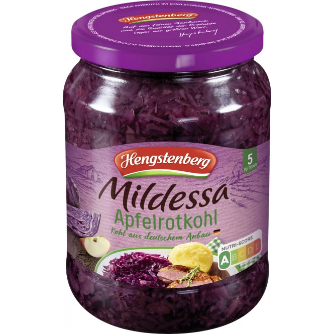 Hengstenberg Apfelrotkohl traditionell 680G