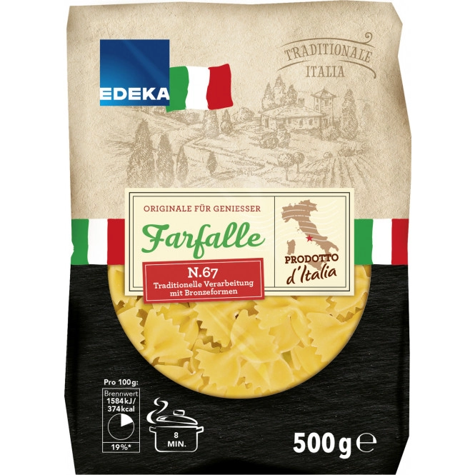 EDEKA Italia Nudeln Farfalle 500G