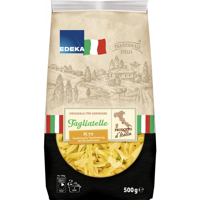 EDEKA Italia Nudeln Tagliatelle gelb 500G