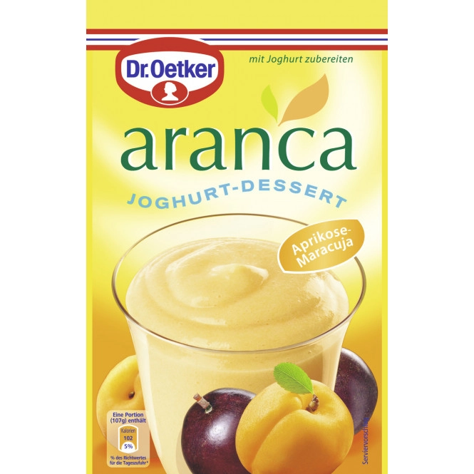 Dr.Oetker Aranca Joghurt-Dessert Aprikose-Maracuja 78G