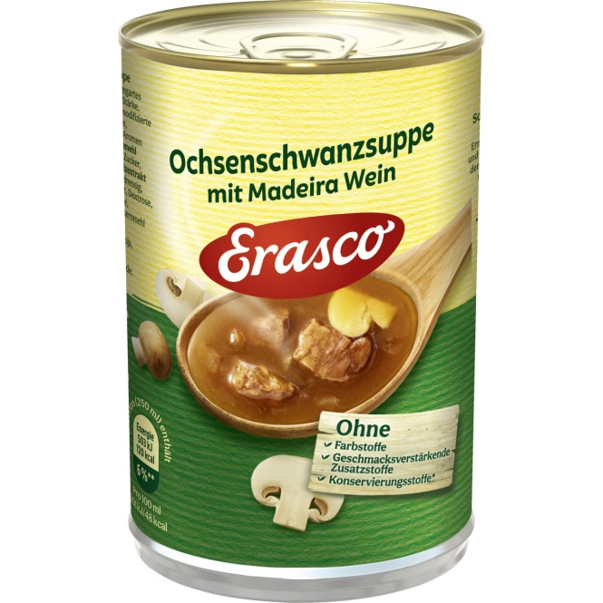 Erasco Ochsenschwanz Suppe mit Madeira Wein 385ML