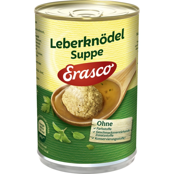 Erasco Leberknödel Suppe 395ML