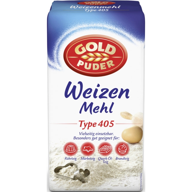 Goldpuder Weizenmehl Type 405 1000G